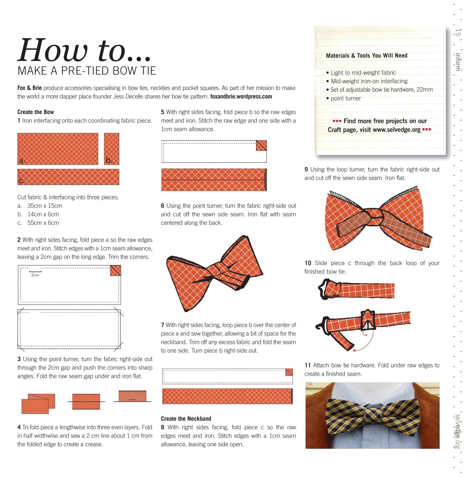 How to make a bow tie – Selvedge Magazine