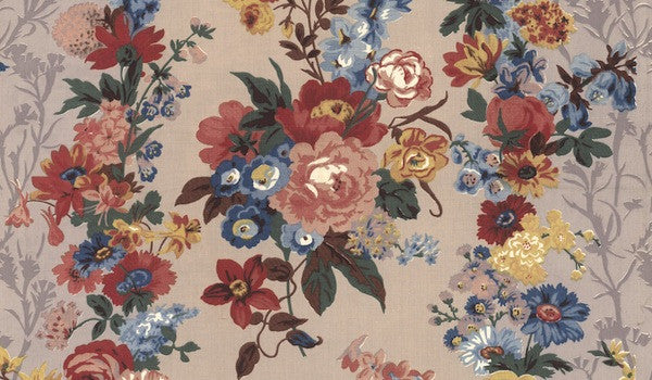 English Floral Fabric Selvedge Magazine
