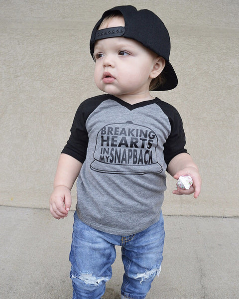 Breaking hearts in my snapback, stylish baby boy clothes, trendy – Our 5 Loves