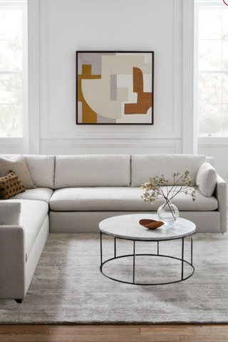 A minimalist living room.