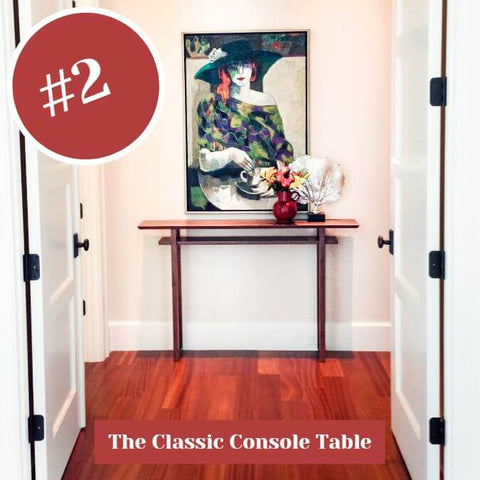 The Classic Console Table by Mokuzai Furniture