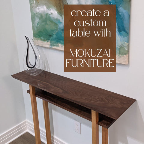 custom wood furniture designs by Mokuzai Furniture