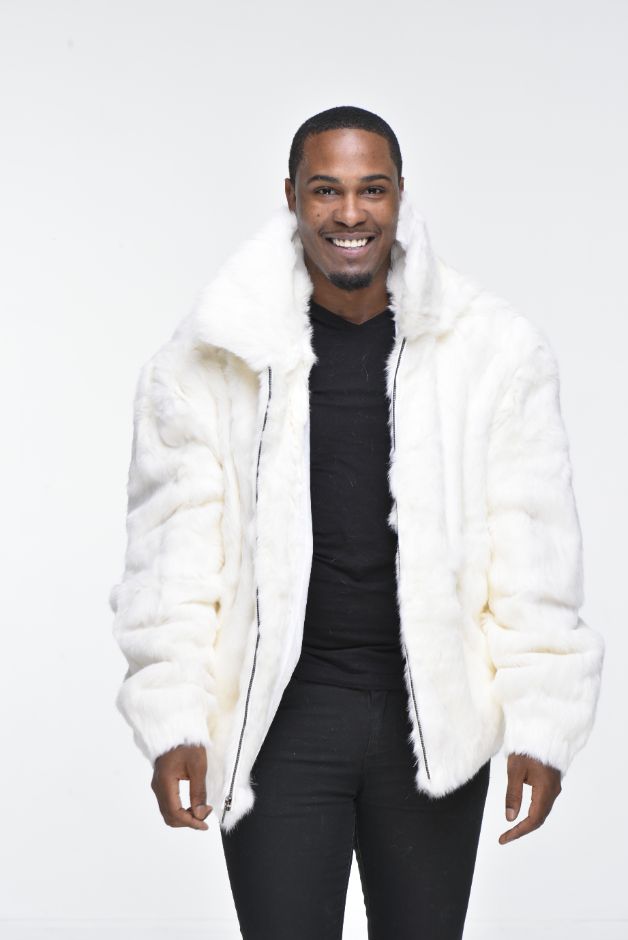 fur bomber jacket mens