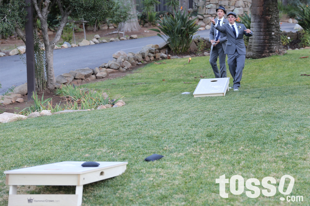 Wedding reception games - Cornhole