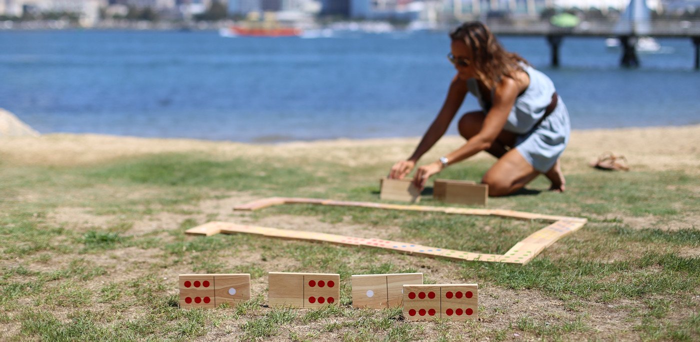 Giant Wooden Dominoes