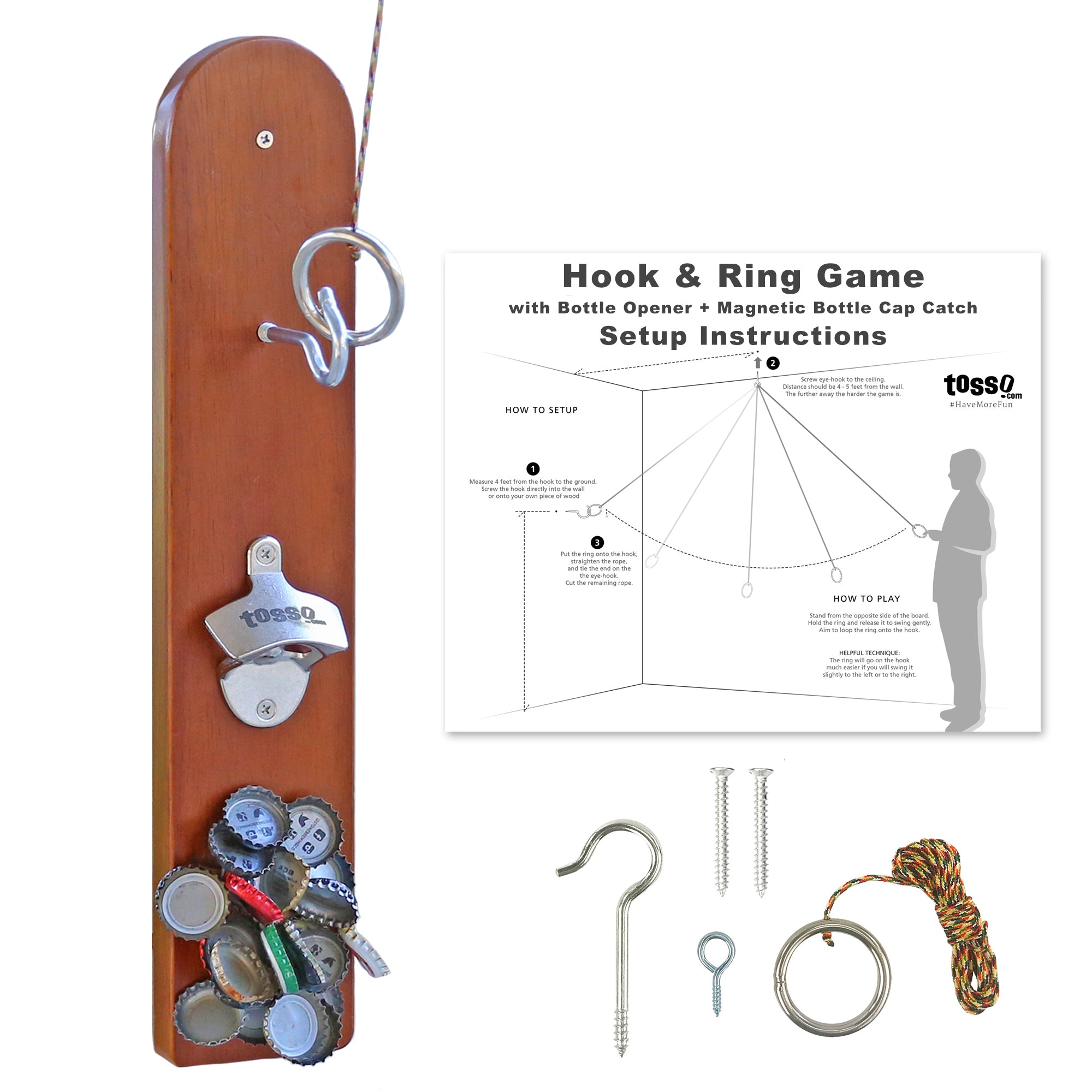 DIY Hook and Ring Game (Hardware Only) 