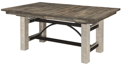 Arcadia - Amish Rough-Cut Trestle Dining Table