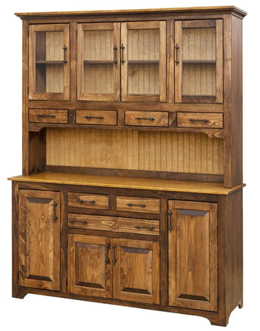 Colonial Amish Wood Dining Hutch