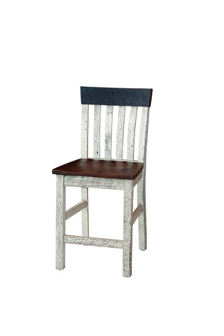 Reclaimed Barnwood Bar Chair