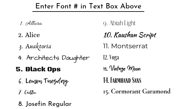 Engraving Fonts