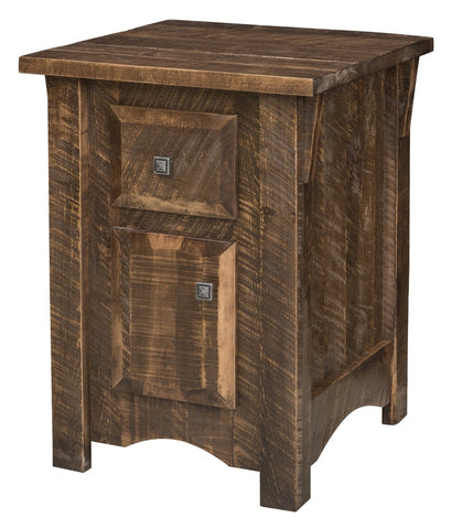 Sportsman - Amish Rough Cut 1 Door, 1 Drawer Nightstand