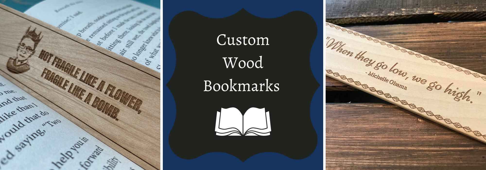 Wood Bookmark - Personalized Bookmark - Custom Bookmark - Personalized –  Nate's Woodshop