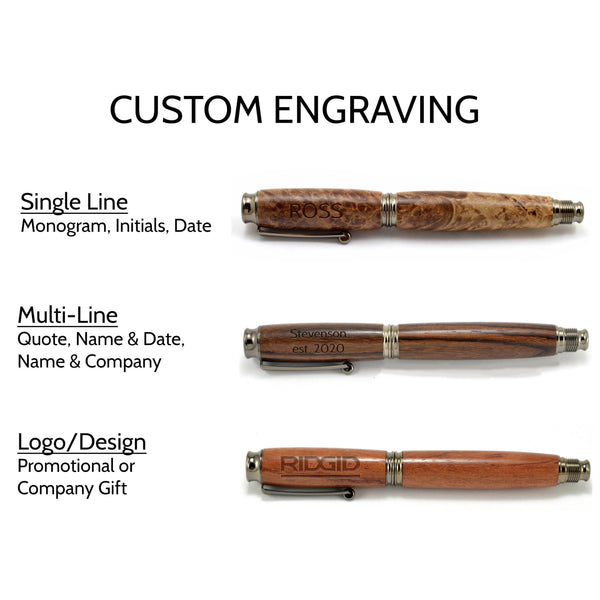 Olive Wood Fountain Pen Style 3 - Etsy