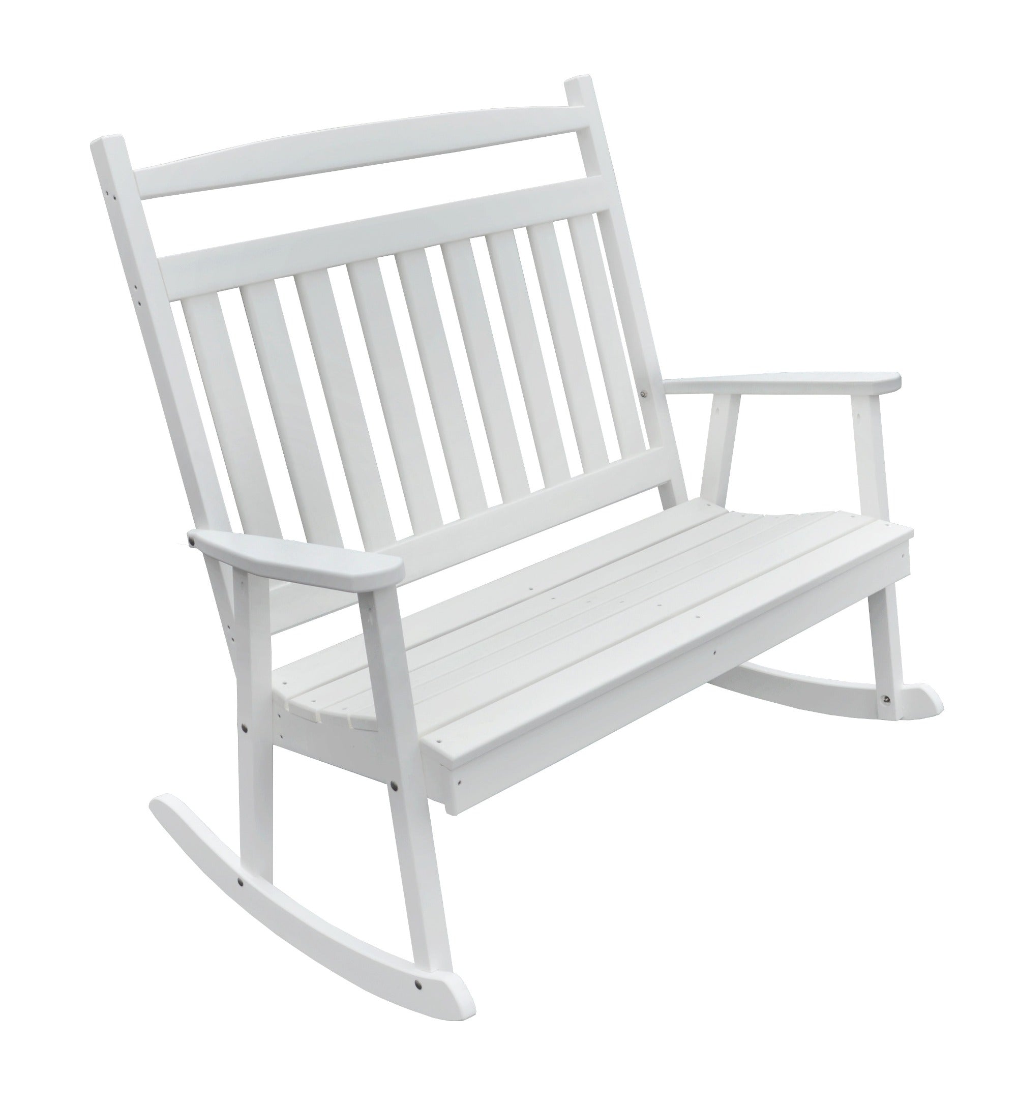 white bench rocker