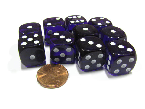 Pack of 10 D12 18mm Koplow Games Pearl Dice - Purple — Pippd