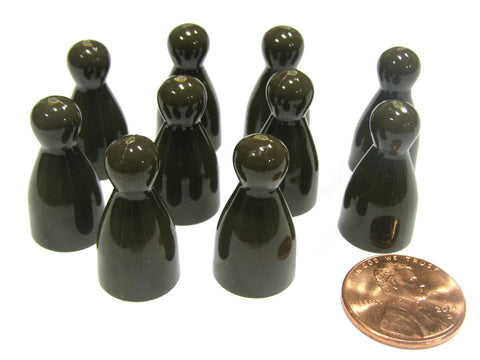 Set of 10 Standard Pawns 25mm Peg Pieces for Board Game Play — Pippd