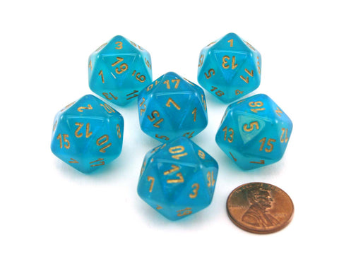 Pack of 10 D20 20mm Koplow Games Pearl Dice - Emerald — Pippd