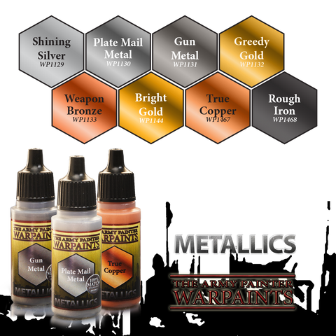 Army Painter Warpaints: Metallics Paint Set – Portals Games & Comics