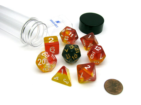 Translucent 12mm Mini 4 Sided D4 Dice, 6 Pieces - Red with — Pippd