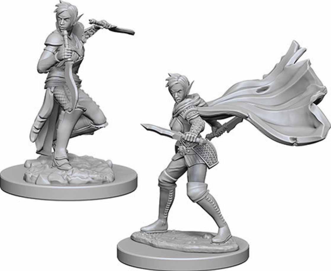 Pathfinder Deep Cuts Unpainted Miniatures: (W4) Elf Female Rogue