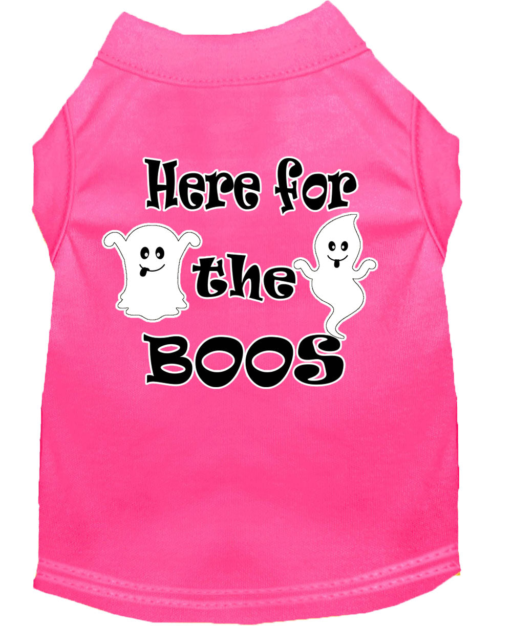 Here for the Boos Screen Print Shirt for Dogs
