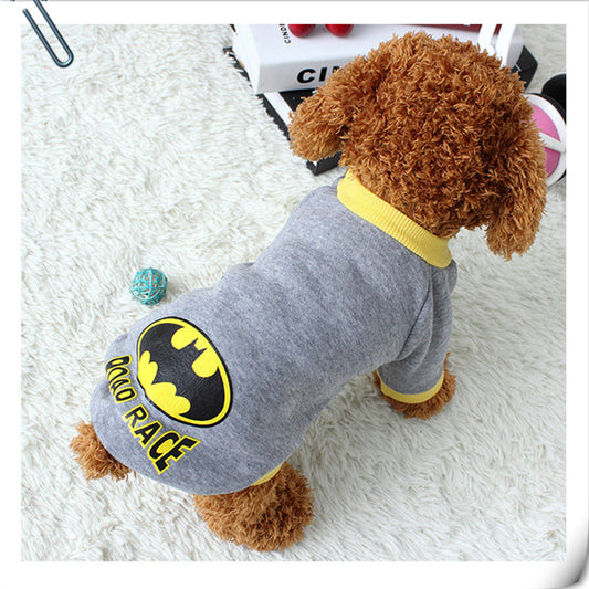 Batman Superhero Inspired Vest Costume Winter Dog Sweatshirt - Woof Apparel