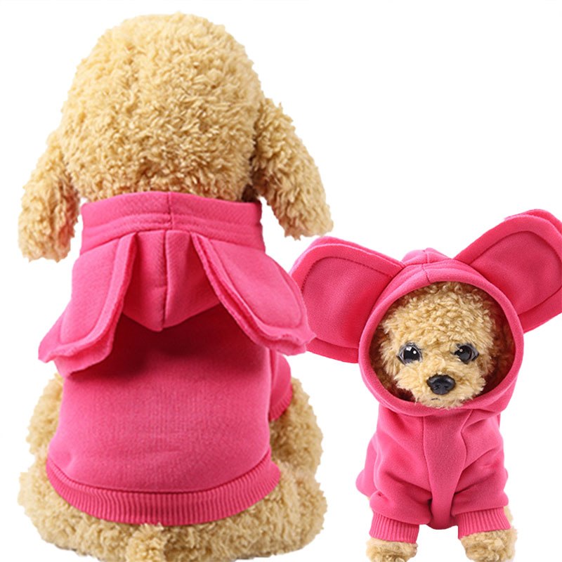 Adorable Big Ears Soft Fleece Winter Hoodie For Dogs – Woof Apparel