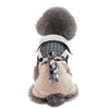 Puppy Jumpsuit Warm Dog Coat Plaid Bear Winter Overalls - Woof Apparel