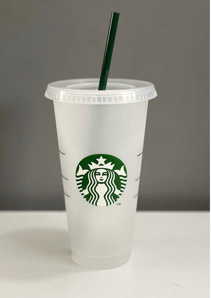 Starbucks Siren Logo Reusable Plastic Cold Cup, 24 fl oz Pink Fashion Nyc