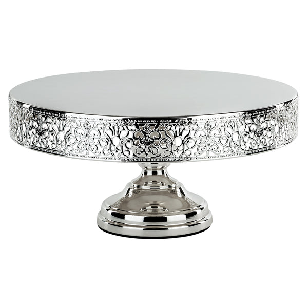 silver cake stands