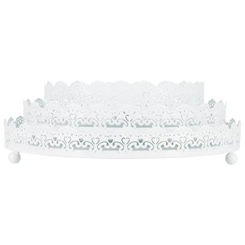 3-Piece Decorative Tray Set | White | Sophia Collection ST001SW