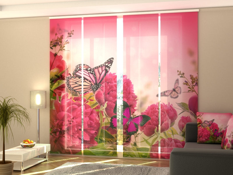 Sliding Panel Curtain Beautiful Composition – Interior Textiles Wellmira