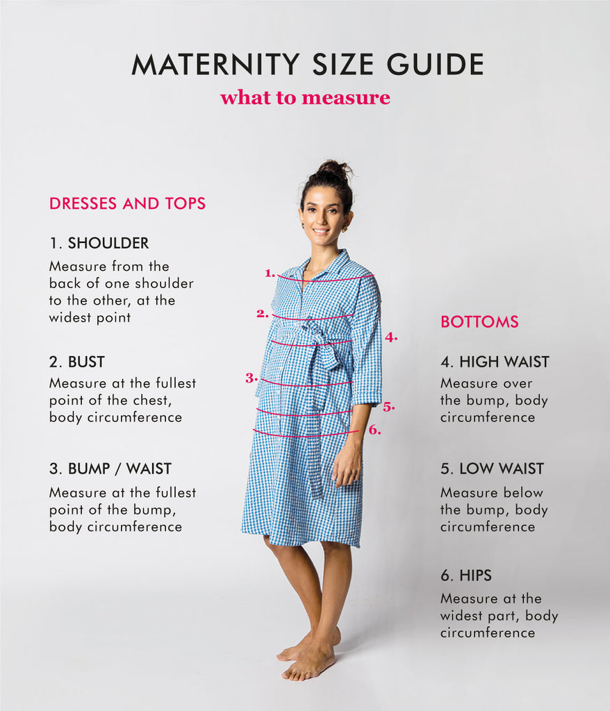 Maternity Size Guide – View our Maternity Clothes Size Guide