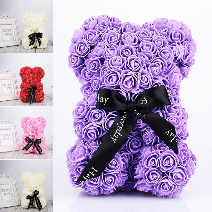 handmade luxury rose teddy bear