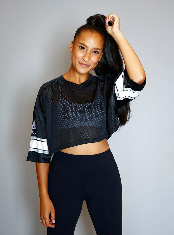 womens cropped football jersey