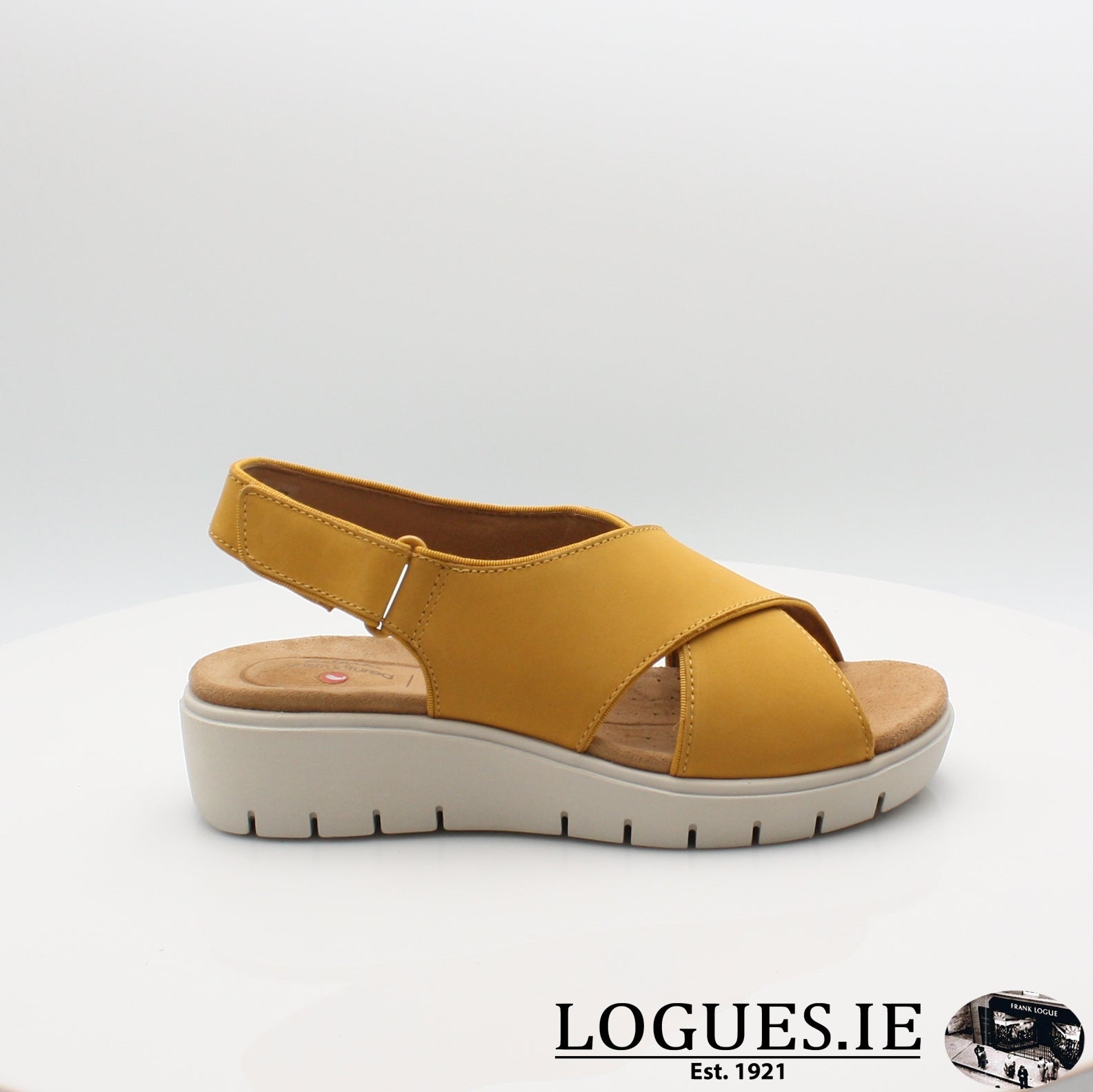 clarks ladies yellow shoes