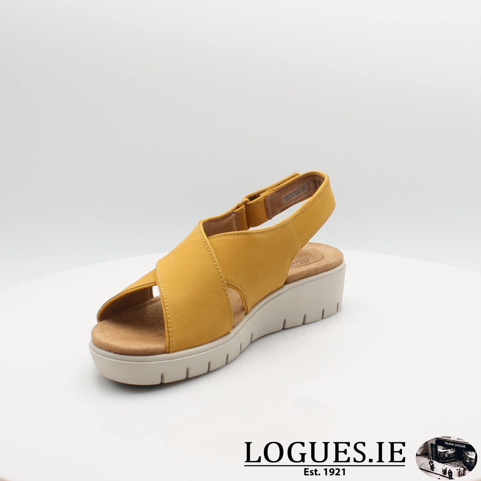 clarks ladies yellow shoes