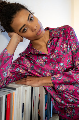 Jessica Russell Flint Persia Silk Pyjama Top