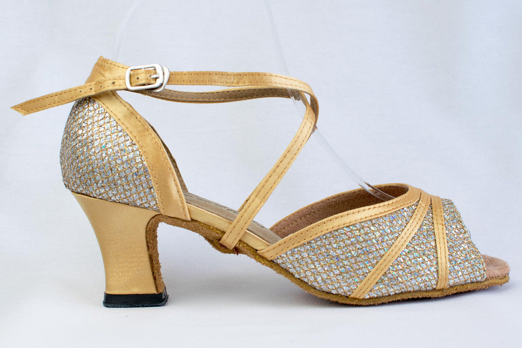 gold sparkly shoes wide fit