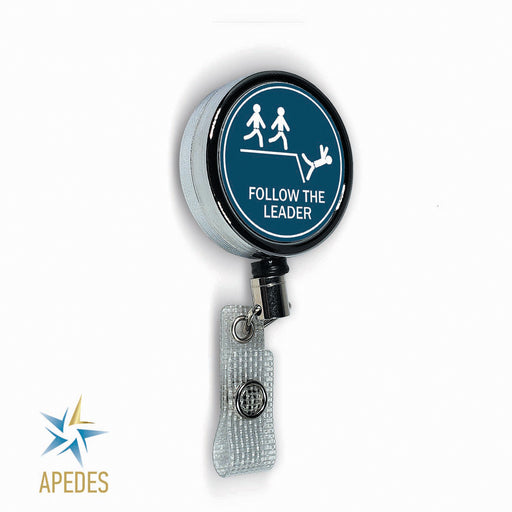 Awful Truth Men Women Heart Love Badge Reel Holder — Apedes Flags