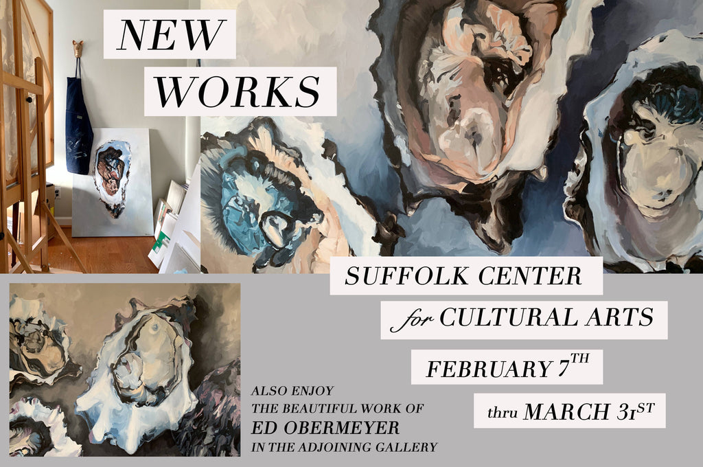 Stephie Jones Oyster Paintings Suffolk Center for Cultural Arts Ed Obermeyer Virginia Beach Artist