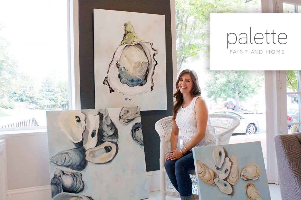 Stephie Jones featured at Palette Paint and Home with artists like Sarah Pope and Duane Cregger