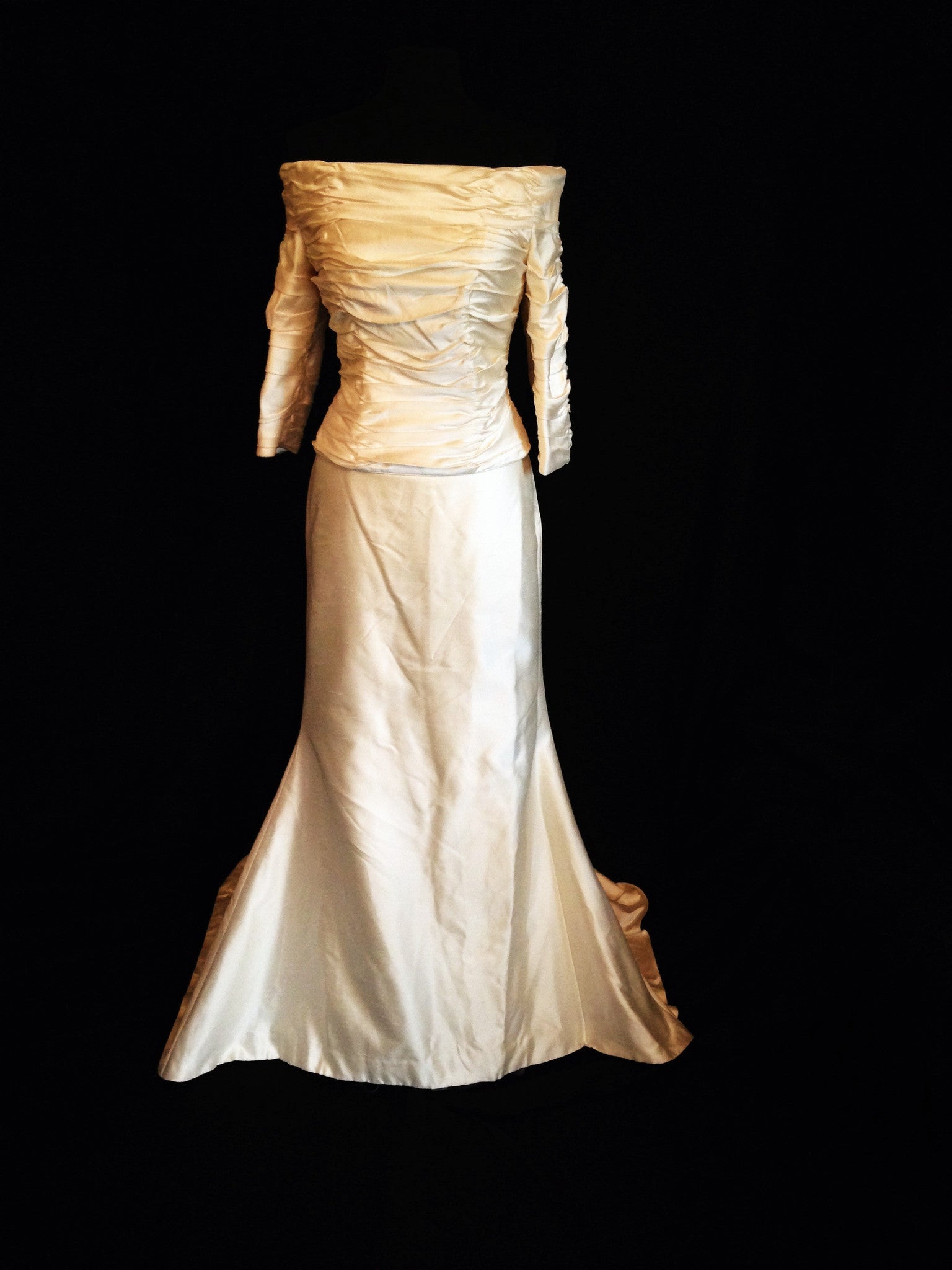 A Line 2020 Wedding Dresses With Three Quarter Sleeve New Meghan