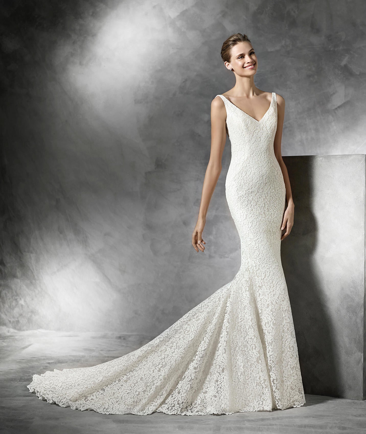 Pronovias Maricel Designer Lace Sample Sale Wedding Dress Buy Online