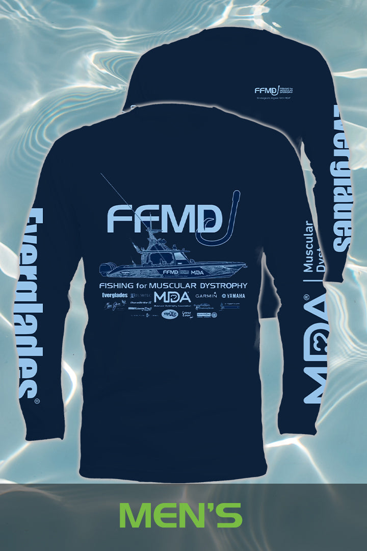 Long Sleeve FFMD Monochromatic Performance Shirt (Dri-Fit)- Black – Fishing  for MD - Muscular Dystrophy