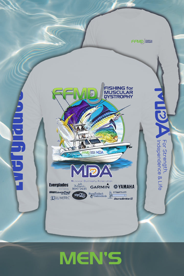 Long Sleeve FFMD Boat Marlin Dolphin Performance Shirt (Dri-Fit