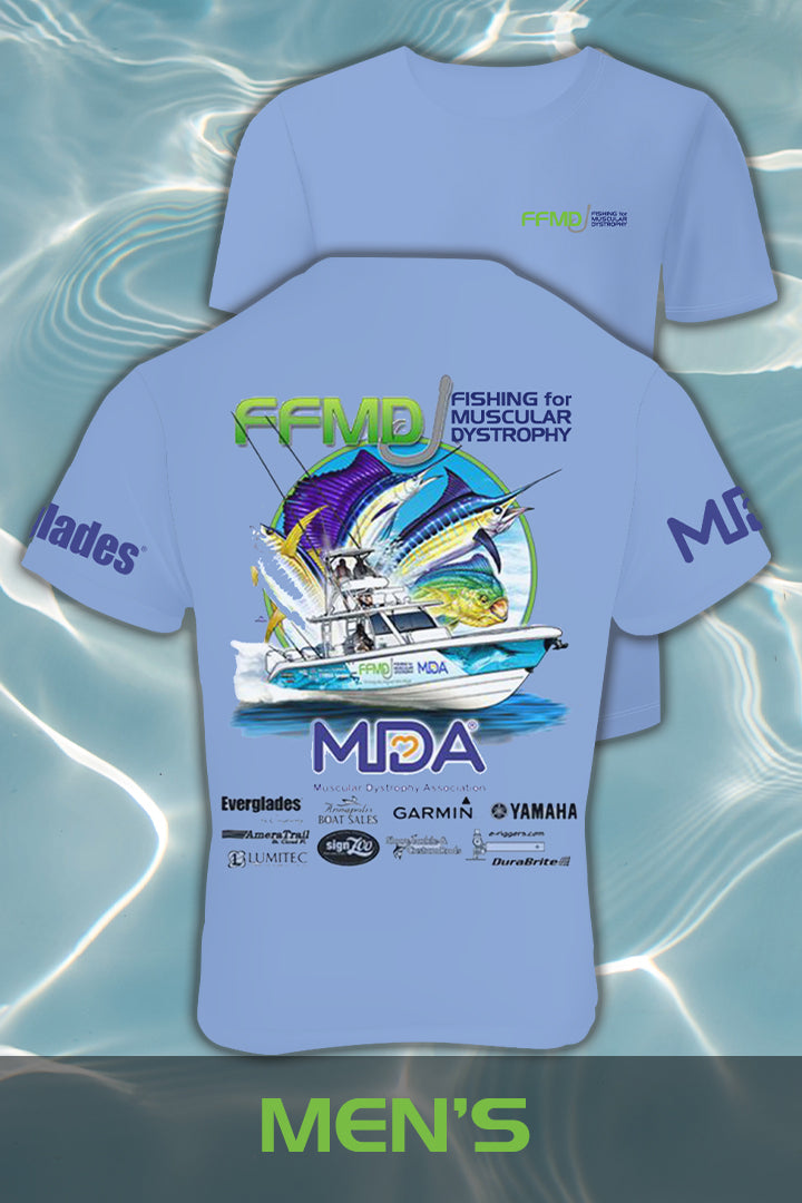 Short Sleeve FFMD Boat Sailfish Marlin Performance Shirt (Dri-Fit)- Gr –  Fishing for MD - Muscular Dystrophy
