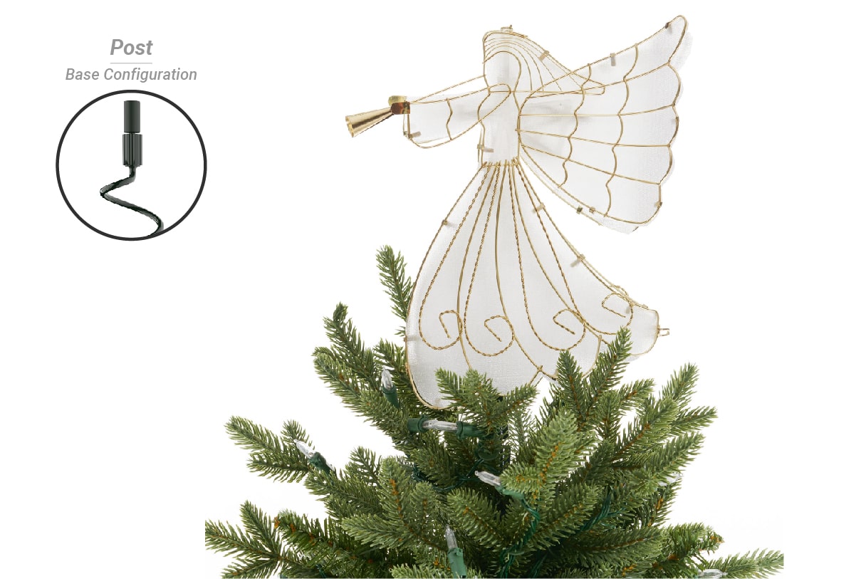 Angel Tree Topper with Post base