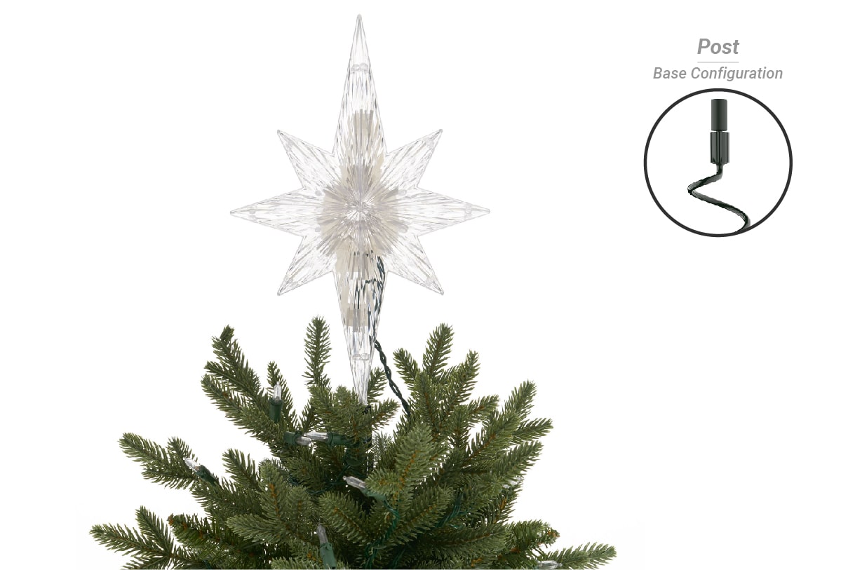 Star Tree Topper with Post base