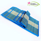 Table Mat with Runner (Madur) : Weaved with Blue String